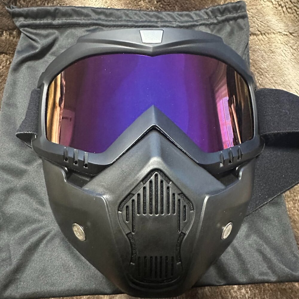 Face mask for Paintball with Goggles